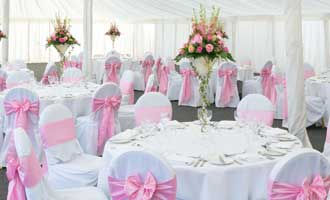 CHAIR COVERS & DRAPES