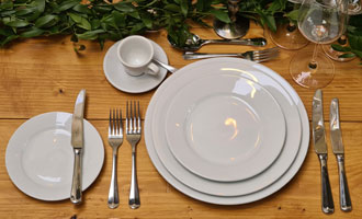 WHITE PORCELAIN CHINA 