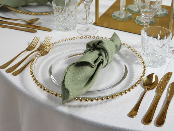 Gold Beaded Charger Plate Gold Beaded Charger Plate