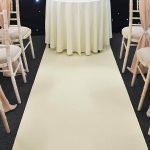 Cream Aisle Runner