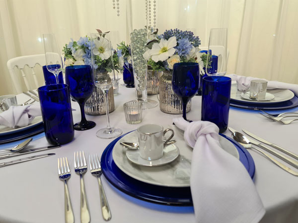 Blue Wine & Tumbler Blue Wine & Tumbler