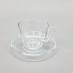 Glass Cup & Saucer