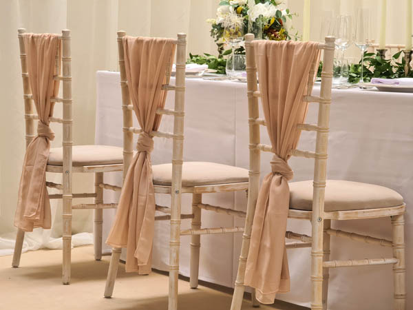 Champagne Chair Drapes