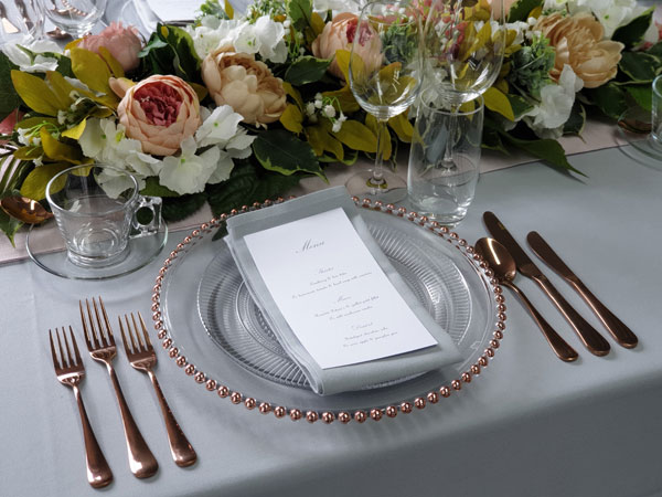 Rose Gold Charger Plate