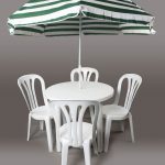 White Plastic Patio Set