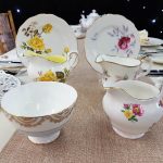 Vintage China Milk Jug, Sugar Bowl & Side Plate