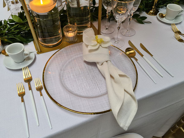 Gold Rim Charger Plate Gold Rim Charger Plate