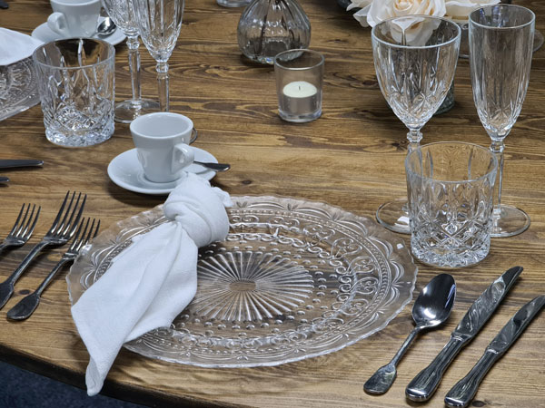 Clear Embossed Charger Plate Clear Embossed Charger Plate
