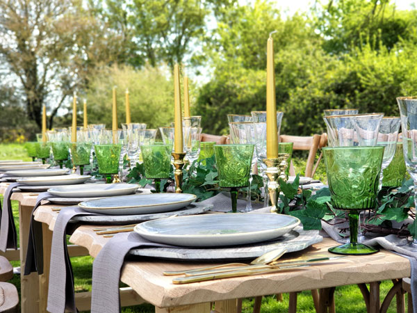 Coloured Tableware & Glass