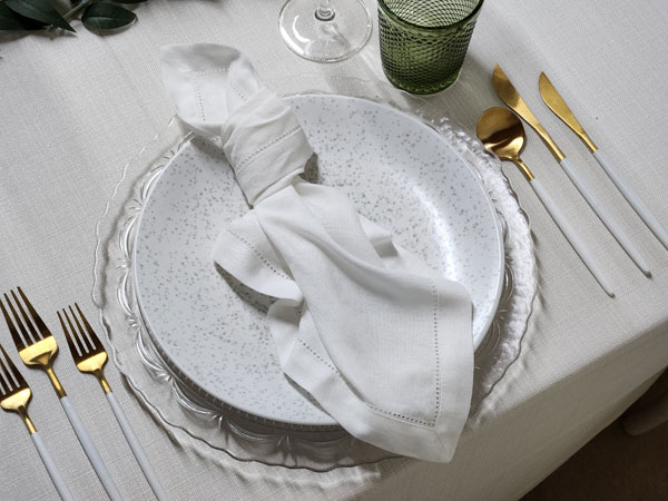 White - Hemstitch Napkin