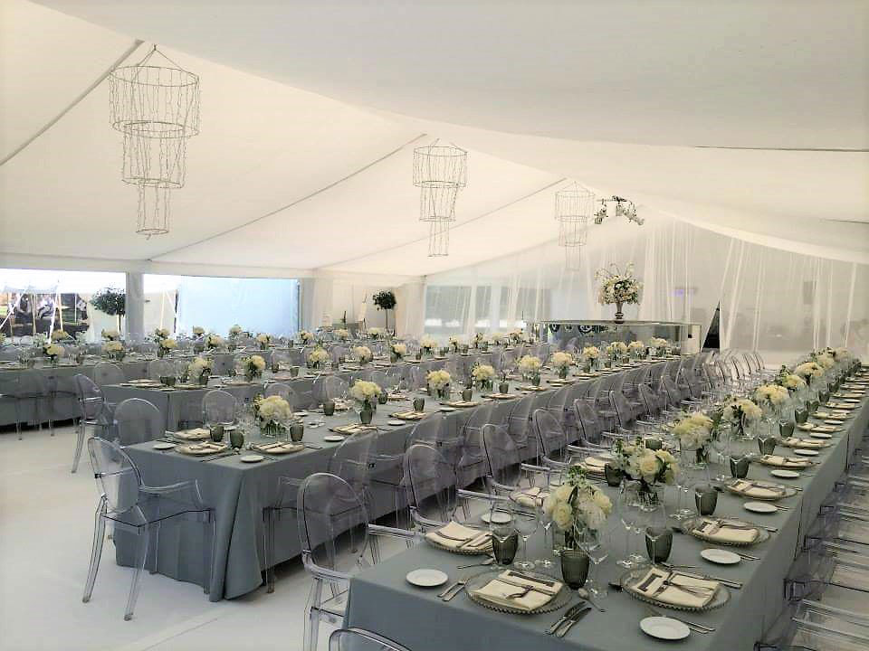 Dove linen and ghost chairs